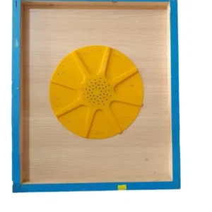 دریچه یک طرف ستاره ای هفت گوهر | همراه با قاب چوبی