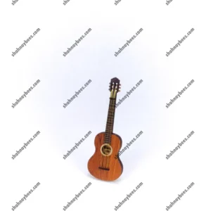 گیتار چوبی دکوری کوچک | همراه با پایه