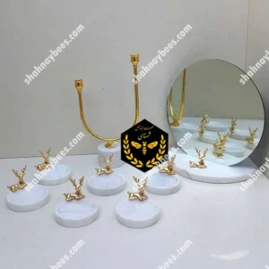 ست هفت سین سنگی | تخت لبه دار | با آینه و شمعدان