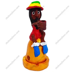 جاعودی شاخه ای کوتاه | طرح باب مارلی | پایه سفالی | طرح پیپ