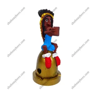 جاعودی شاخه ای کوتاه | طرح سرخ پوست | پایه سفالی | طرح پیپ