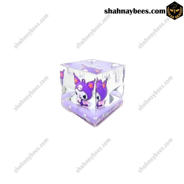 جاقلمی آکواریومی مکعبی طرح کرومی رنگ بنفش Kuromi2