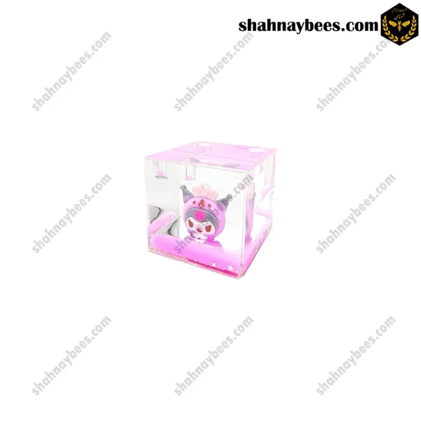 جاقلمی آکواریومی مکعبی طرح کرومی رنگ صورتی Kuromi