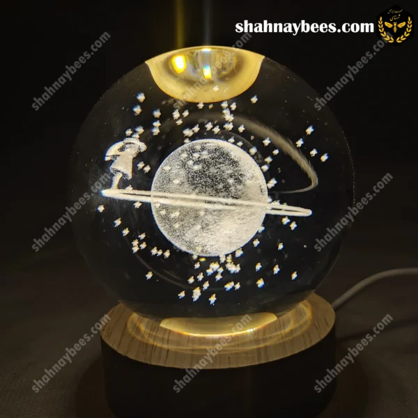 چراغ خواب گوی شیشه ای طرح شازده کوچولو1