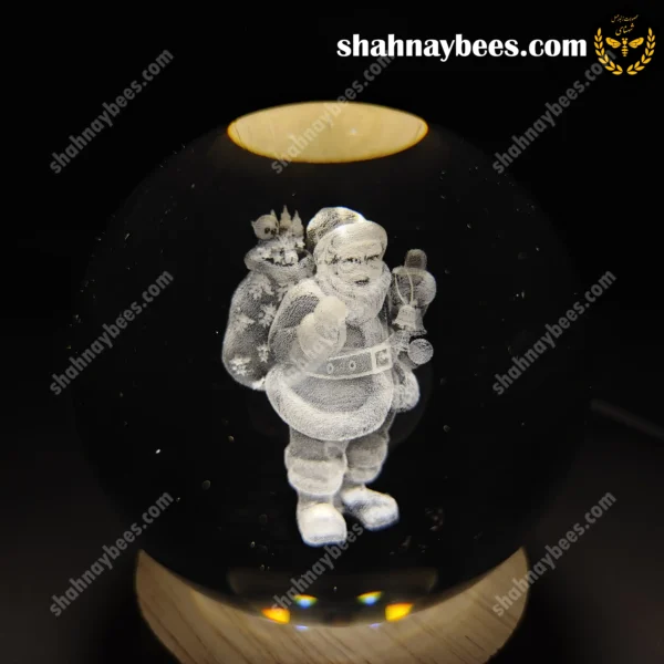 چراغ خواب گوی شیشه ای طرح بابا نوئل1