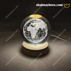 چراغ خواب گوی شیشه ای طرح کره زمین