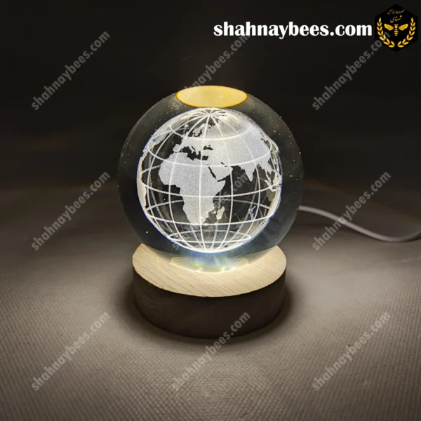 چراغ خواب گوی شیشه ای طرح کره زمین