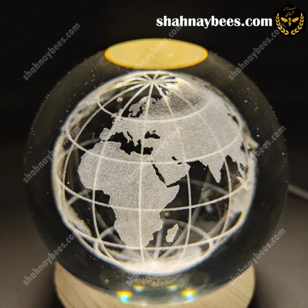چراغ خواب گوی شیشه ای طرح کره زمین1