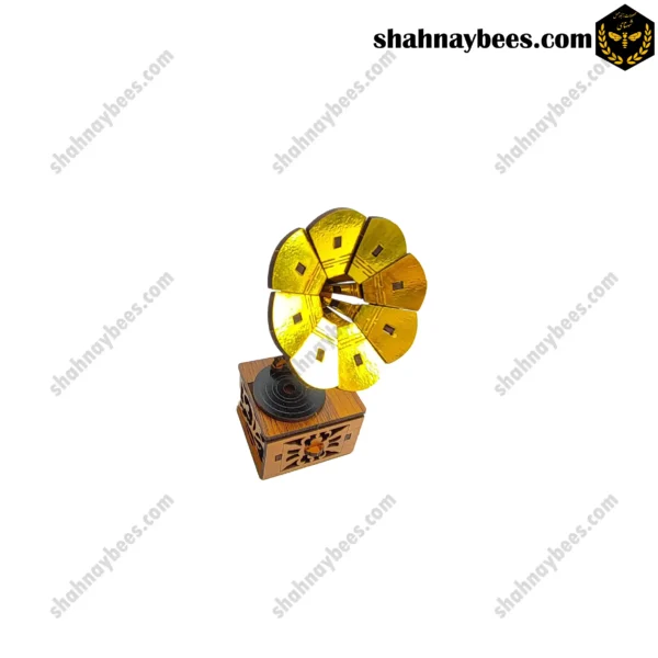 گرامافون دکوری کوچک چوبی2
