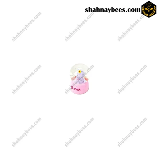 گوی برفی کوچک طرح گربه بنفش1
