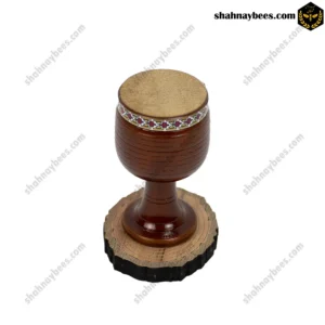 تمبک دکوری کوچک | چوبی | طرح هخامنش