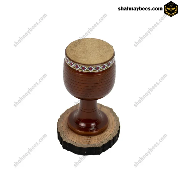 تمبک دکوری کوچک چوبی طرح هخامنش1