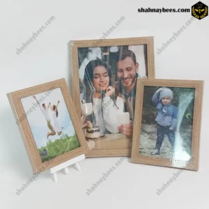 قاب عکس فانتزی فریم رنگ چوب سایز متوسط